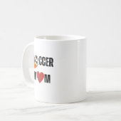 Fußballmutter Kaffeetasse (Vorderseite Links)