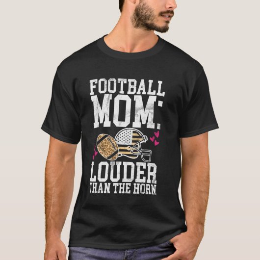 Fußballmutter Lauter Als Das Horn Fußballmutter T-Shirt (Vorderseite)