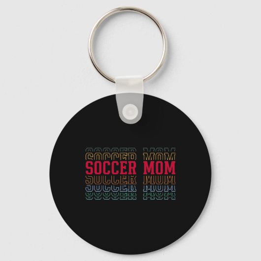 Fußballmutter Lustiger Schichttext Mutter Mama Coa Schlüsselanhänger (Vorderseite)