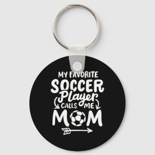Fußballmutter Mein Lieblingsfußballspieler nennt m Schlüsselanhänger