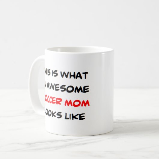 Fußballmutter, phantastisch kaffeetasse (Vorderseite Links)