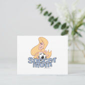 Fußballmutter Postkarte (Stehend Vorderseite)