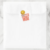 Fußballmutter Runder Aufkleber (Tasche)