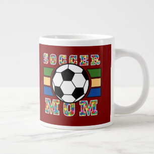 Fußballmutter T-Shirt Jumbo-Tasse