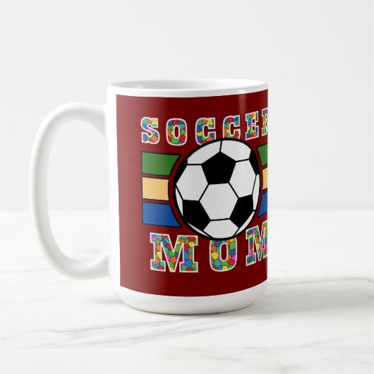 Fußballmutter T-Shirt Kaffeetasse (Links)