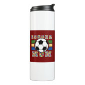 Fußballmutter T-Shirt Thermosbecher (Nach links gedreht)