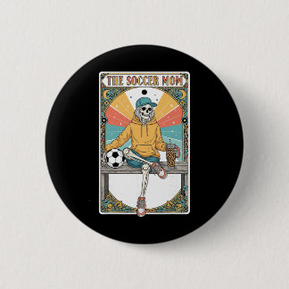 Fußballmutter Tarotkarte Skelett Kaffee Byll Neben Button