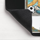 Fußballmutter Tarotkarte Skelett Kaffee Byll Seite Mousepad (Ecke)