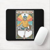 Fußballmutter Tarotkarte Skelett Kaffee Byll Seite Mousepad (Mit Mouse)