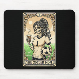 Fußballmutter Tarotkarte Vintage Halloween Fußball Mousepad