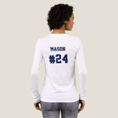 Fußballmutter Tri-Blend Shirt (Voller Rückseite)