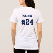 Fußballmutter Tri-Blend Shirt (Rückseite)