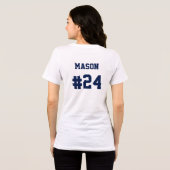 Fußballmutter Tri-Blend Shirt (Rückseite voll)