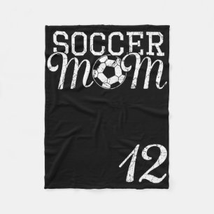 Fußballmutter-Trikot Nummer 12 Lieblingsspieler #1 Fleecedecke