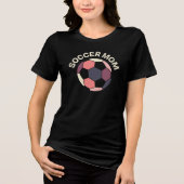 Fußballmutti | Retro-Stil Tri-Blend Shirt (Vorderseite)