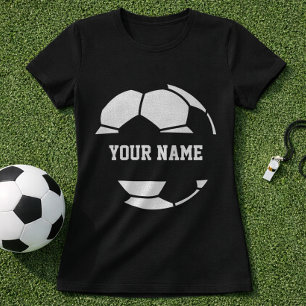 Fußballname Grafik; Fußballspieler Name T-Shirt