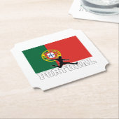 Fußballnationalmannschaft Portugals Untersetzer (angewinkelt)