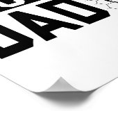 Fußballpapa Poster (Ecke)