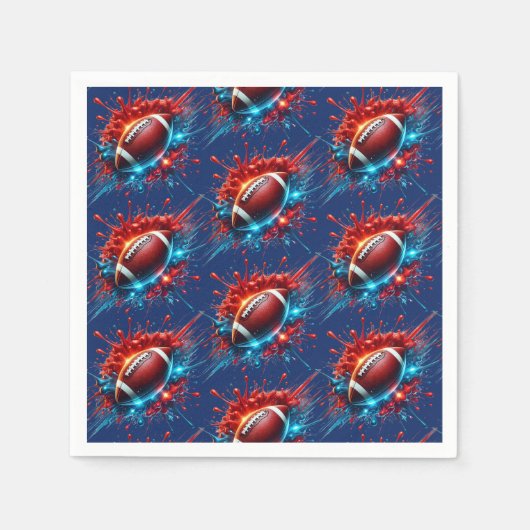 Fußballpapier serviette (Vorderseite)