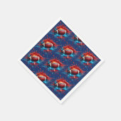Fußballpapier serviette (Ecke)