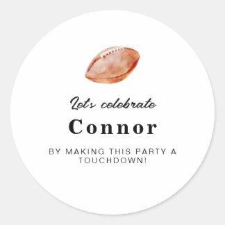 Fußballparty-Aufkleber Runder Aufkleber