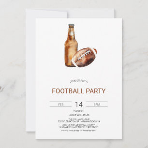 Fußballparty-Einladung, Die große Spieleinladung Einladung