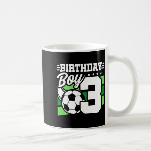 Fußballparty für 3-Jährige, 3. Geburtstag Junge Kaffeetasse