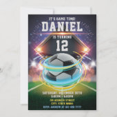 Fußballparty Geburtstag Einladung (Vorderseite)