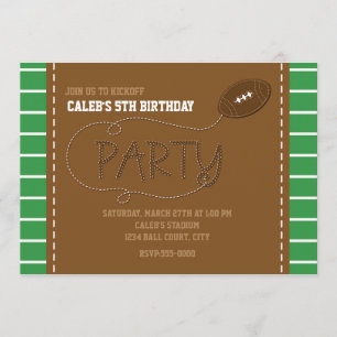 FUSSBALLPARTY Geburtstagskinder Typografie Einladu Einladung