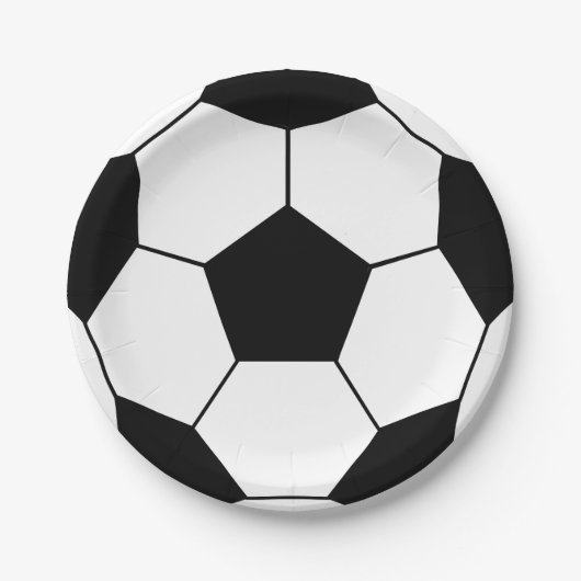 Fußballparty-Papierteller Pappteller (Vorderseite)