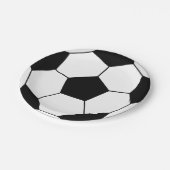 Fußballparty-Papierteller Pappteller (Schrägansicht)