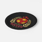 Fußballparty  pappteller (Schrägansicht)