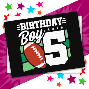 Fußballparty-Thema für 5-Jährige, 5. Geburtstag Ju Postkarte