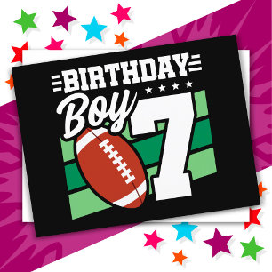 Fußballparty Thema für 7-Jährige, 7. Geburtstag Ju Postkarte