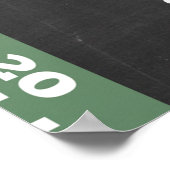 Fußballparty-Willkommensschild Poster (Ecke)