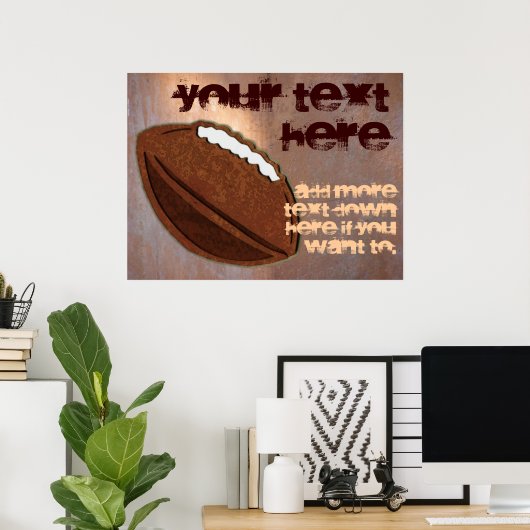 Fußballplakat Poster (Heimbüro)