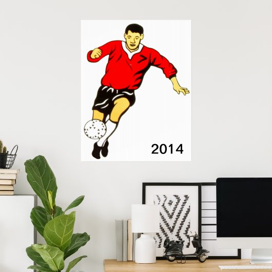 Fußballplakat Poster (Heimbüro)