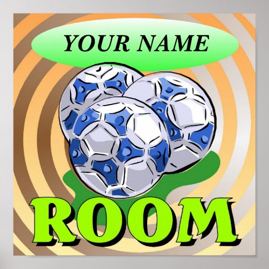 Fußballplakat Poster (Vorne)