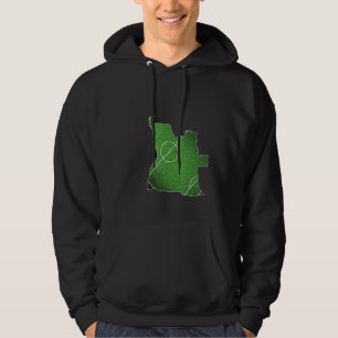 Fußballplatz Angola Hoodie