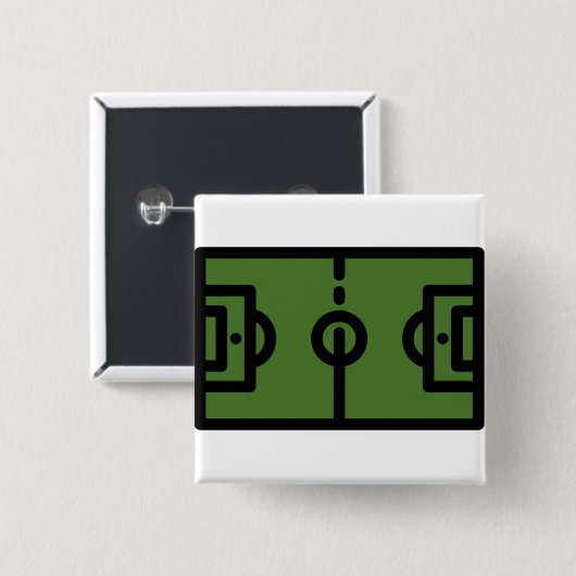 Fußballplatz Button (Vorne & Hinten)