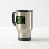 Fußballplatz Reisebecher (Vorderseite Links)