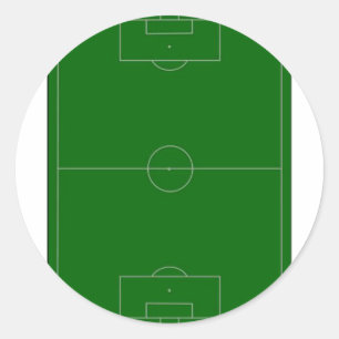 Fußballplatz Runder Aufkleber