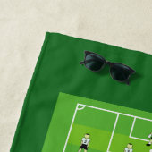Fußballplatz u. Team Strandtuch (Beispiel)
