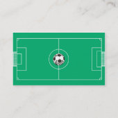 Fußballplatz Visitenkarte (Rückseite)