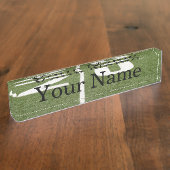 Fußballplatz zwanzig namensplakette (Seite)