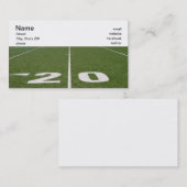 Fußballplatz zwanzig visitenkarte (Vorne/Hinten)