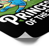 Fußballprinzessin für Mädchen  Poster (Ecke)