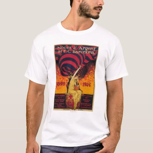 Fußballpromo-Plakat T-Shirt (Vorderseite)