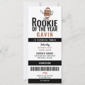 Fußballrokie des Jahres - Geburtstag individuell Einladung (Vorderseite)