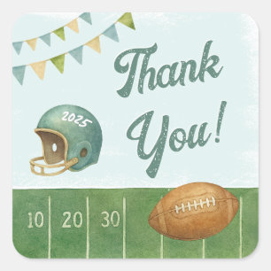 Fußballrookie des Jahres Quadratischer Aufkleber